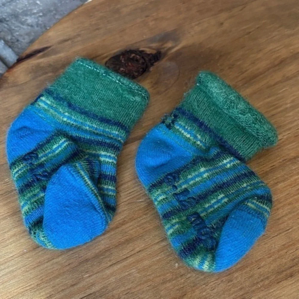 Winter Baby Socks 6-12 months (2‎ Pairs)
